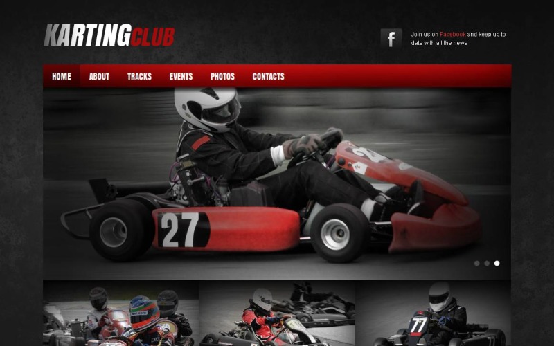 karting moto cms html шаблон