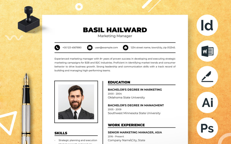 Simple And Clean Resume Template - Simple And Clean Resume Template 440012 Original