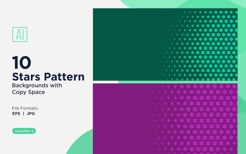 Dynamisches Sternenmuster-Hintergrundset 05