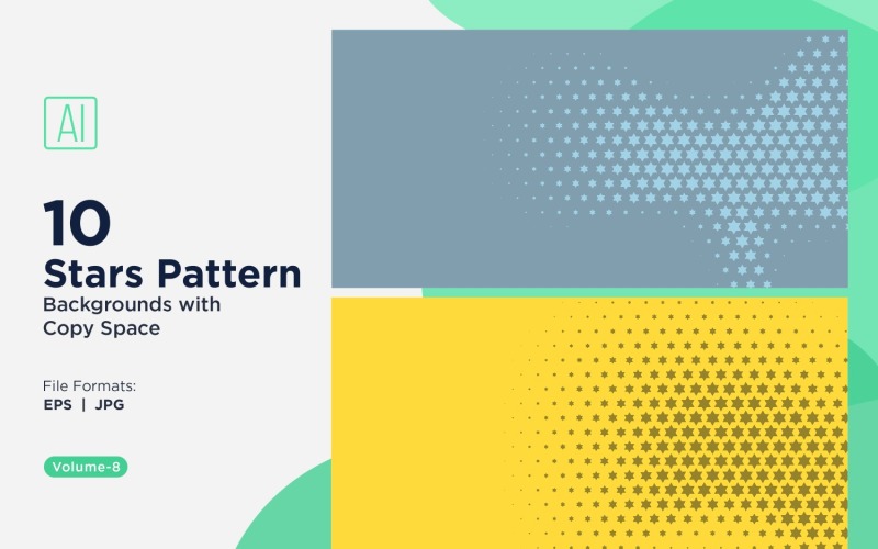 Набор фонов с динамическим звездным узором 08