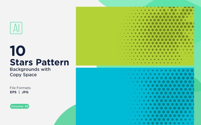 Conjunto de fondo con patrón de estrellas dinámico 38