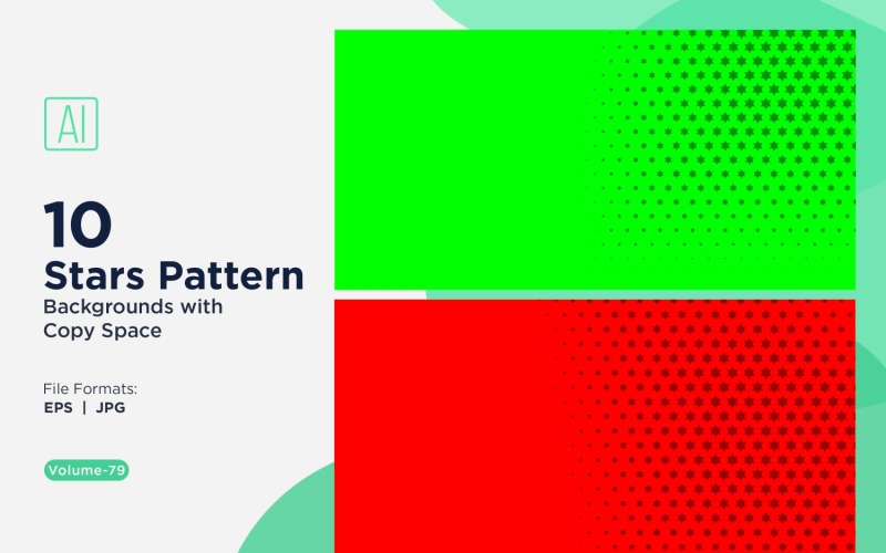 Conjunto de fondo con patrón de estrellas dinámico 79