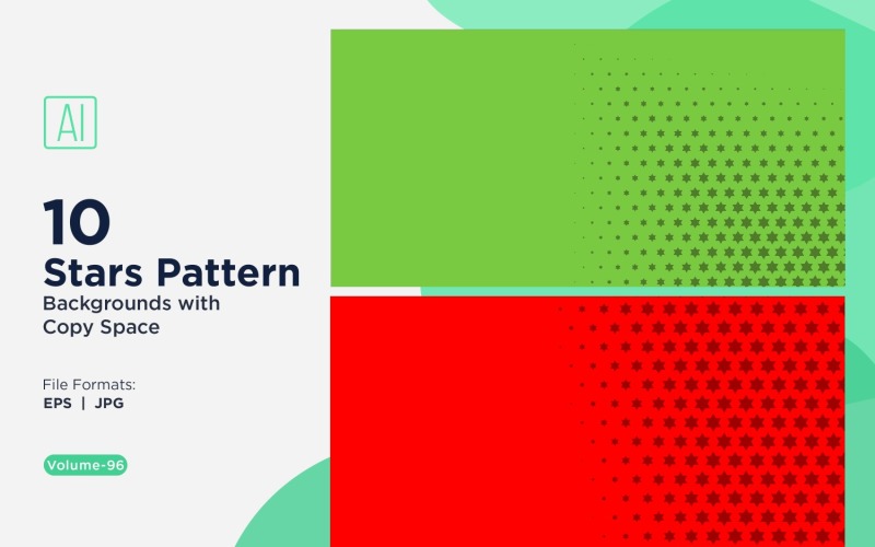 Conjunto de fondo con patrón de estrellas dinámico 96