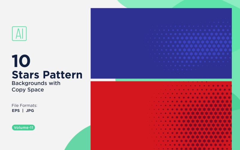 Conjunto de fundo com padrão de estrela dinâmica 11