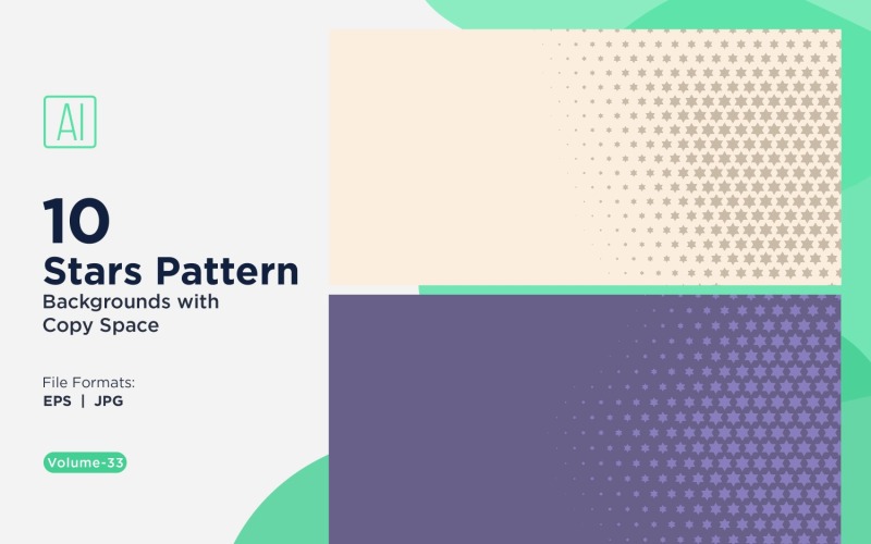 Conjunto de fundo com padrão de estrela dinâmica 33