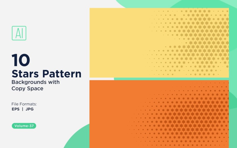 Conjunto de fundo com padrão de estrela dinâmica 37