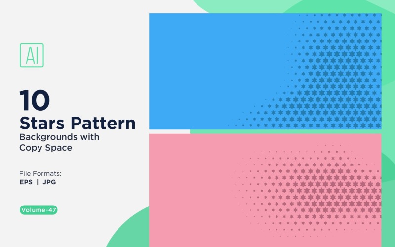 Conjunto de fundo com padrão de estrela dinâmica 47
