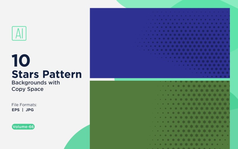 Conjunto de fundo com padrão de estrela dinâmica 66