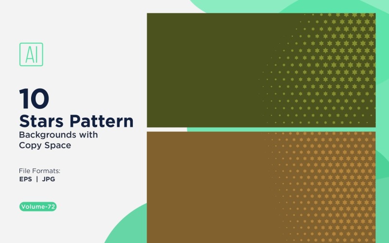 Conjunto de fundo com padrão de estrela dinâmica 72