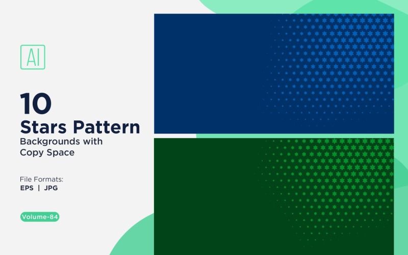 Conjunto de fundo com padrão de estrela dinâmica 84