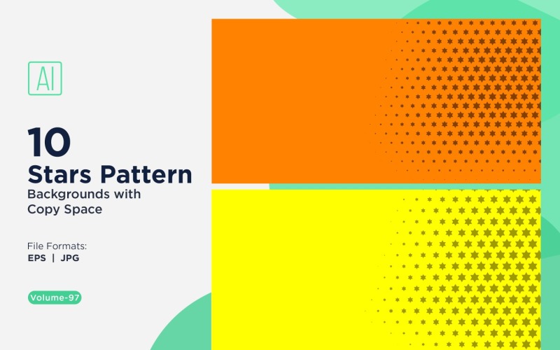 Conjunto de fundo com padrão de estrela dinâmica 97