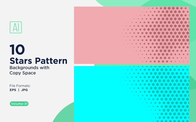 Динамічний зірковий візерунок фоновий набір 31