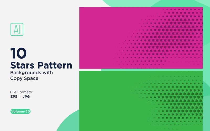 Динамічний зірковий візерунок фоновий набір 50