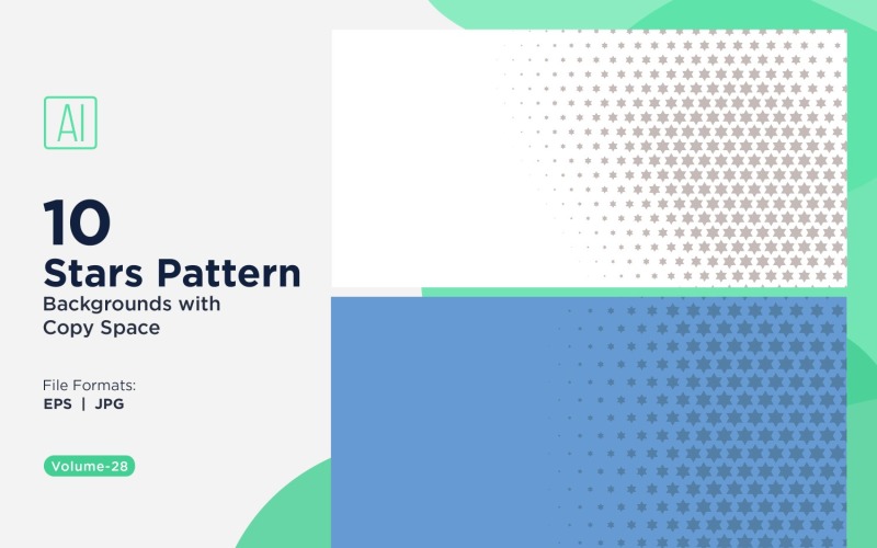 Dinamik Yıldız Desenli Arka Plan Seti 28