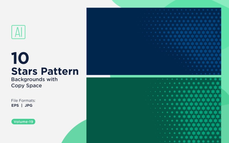 Dynamiczny wzór tła gwiazdy zestaw 19