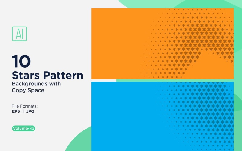 Dynamiczny wzór tła gwiazdy zestaw 42