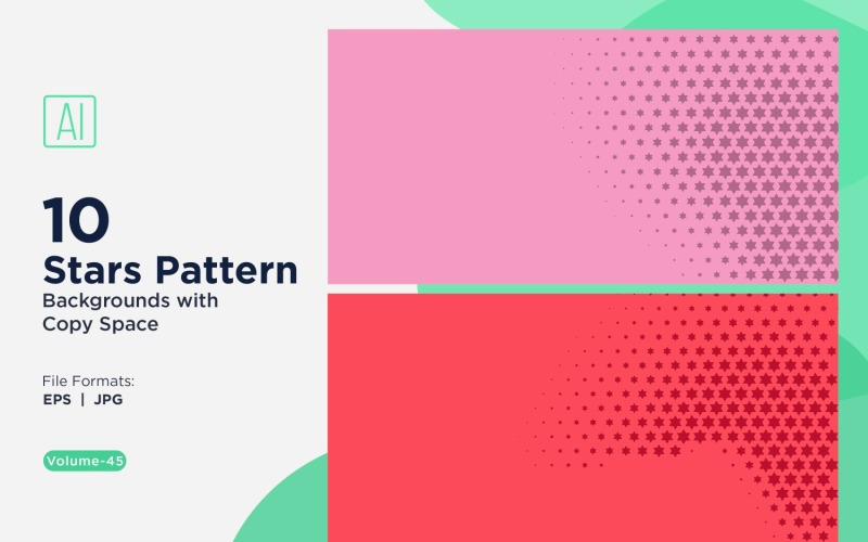 Dynamiczny wzór tła gwiazdy zestaw 45