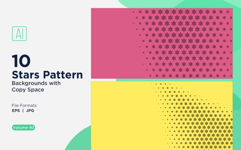 Dynamiczny wzór tła gwiazdy Zestaw 93
