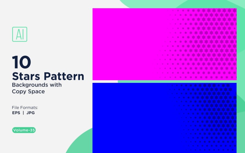 Dynamische sterpatroonachtergrondset 35