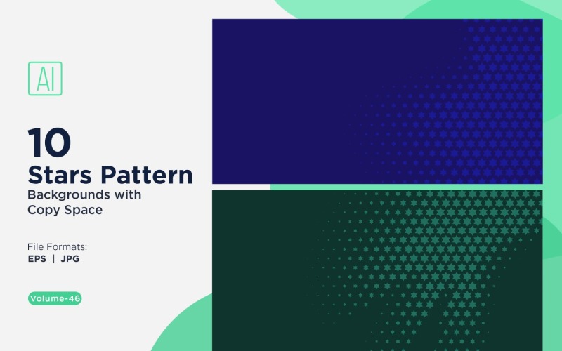 Dynamische sterpatroonachtergrondset 46