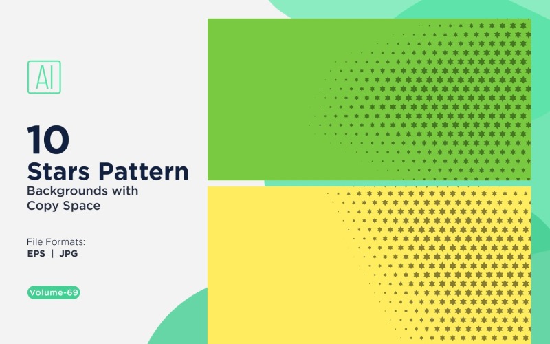 Dynamisches Sternenmuster-Hintergrundset 69