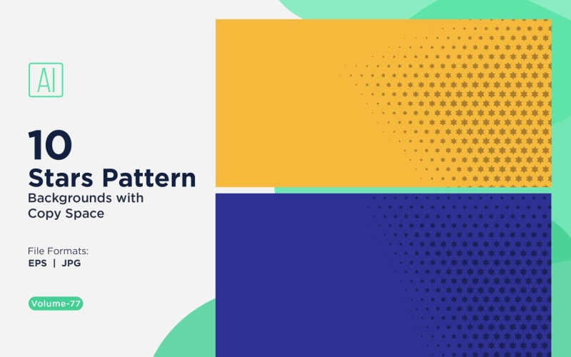 Dynamisches Sternenmuster-Hintergrundset 77