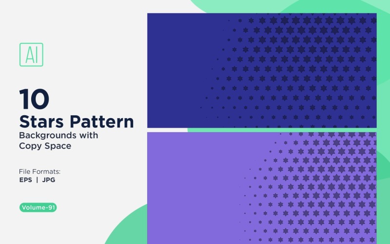 Dynamisches Sternenmuster-Hintergrundset 91