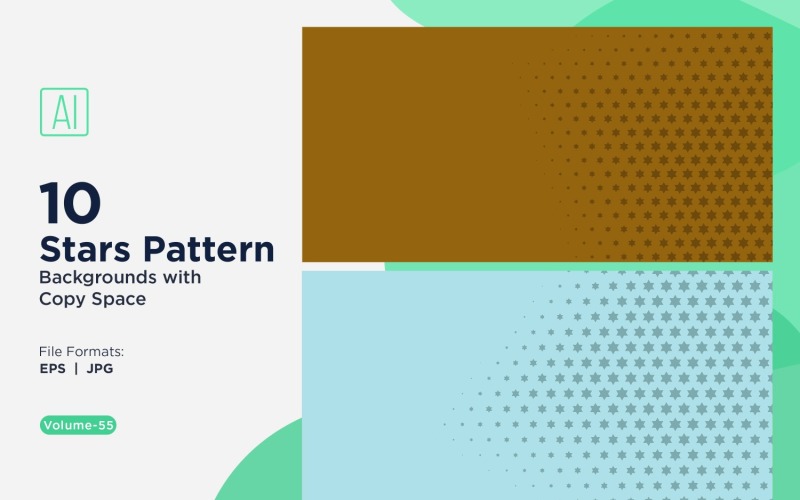 Ensemble d'arrière-plans à motif d'étoiles dynamiques 55