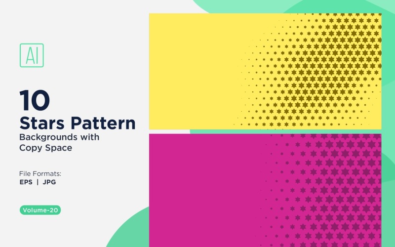 Ensemble d'arrière-plans à motifs d'étoiles dynamiques 20