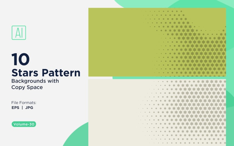 Ensemble d'arrière-plans à motifs d'étoiles dynamiques 30