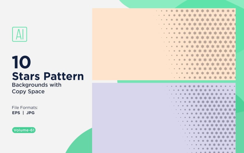 Ensemble d'arrière-plans à motifs d'étoiles dynamiques 61