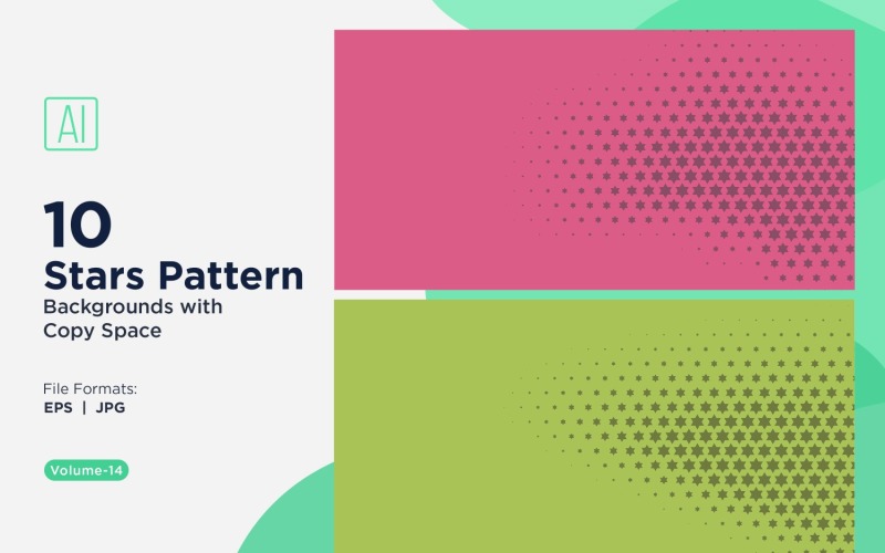 Sada pozadí dynamického hvězdného vzoru 14