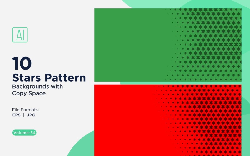 Set di sfondi dinamici con motivo a stelle 34