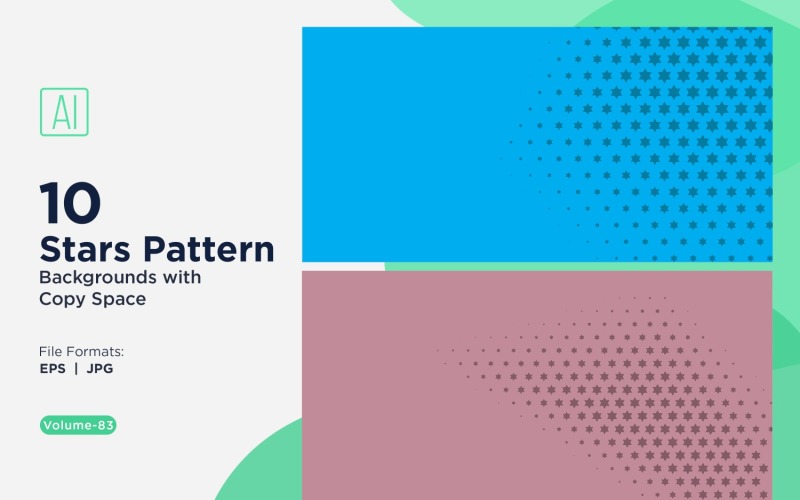 Set di sfondi dinamici con motivo a stelle 83