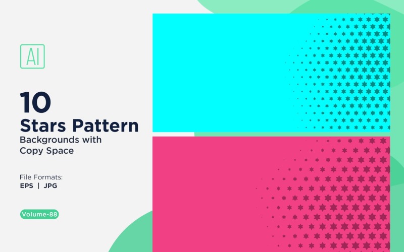 Set di sfondi dinamici con motivo a stelle 88