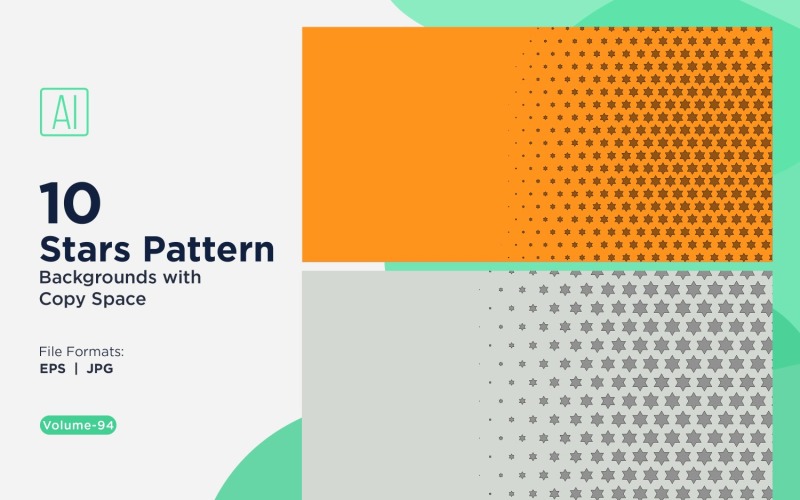 Set di sfondi dinamici con motivo a stelle 94