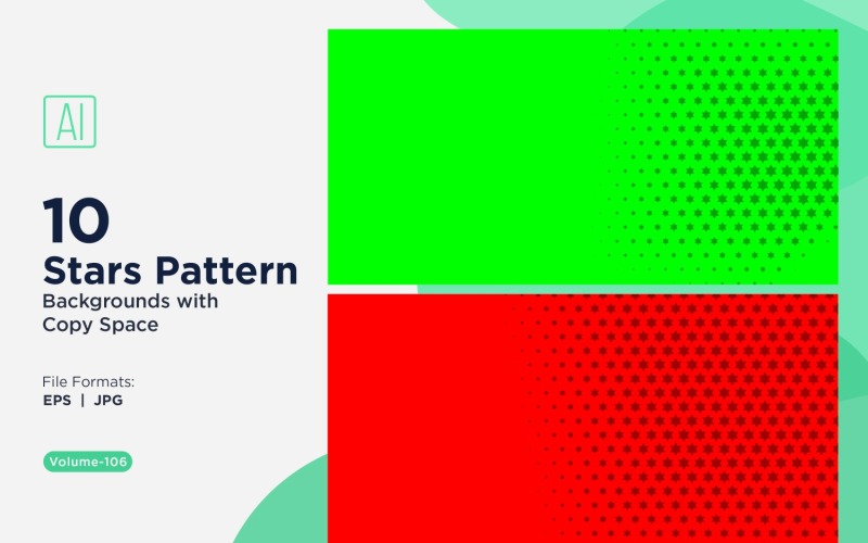 Dynamische sterpatroonachtergrondset 106