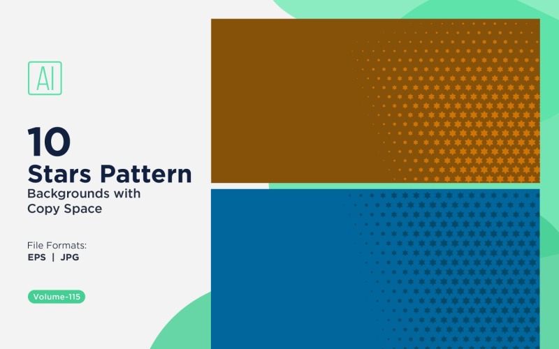 Dynamische sterpatroonachtergrondset 115