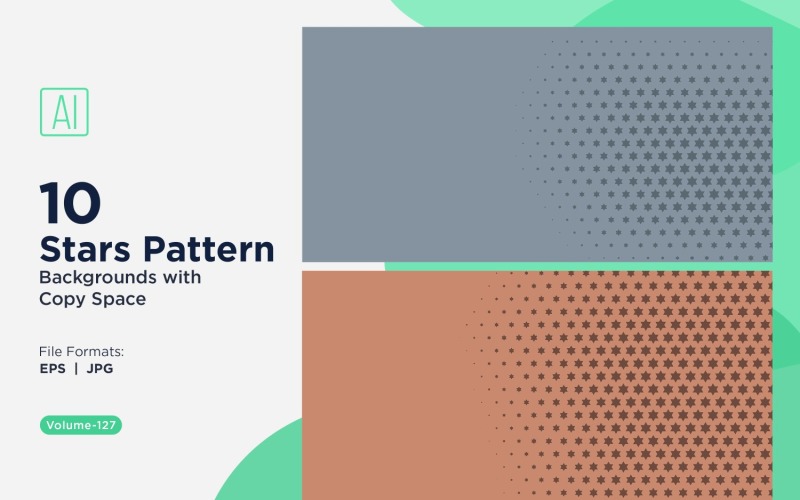 Dynamische sterpatroonachtergrondset 127