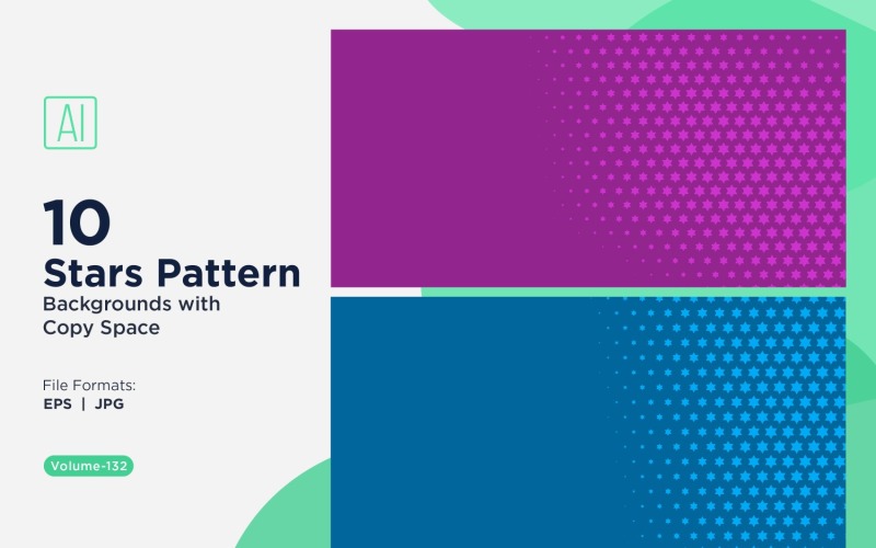 Dynamische sterpatroonachtergrondset 132