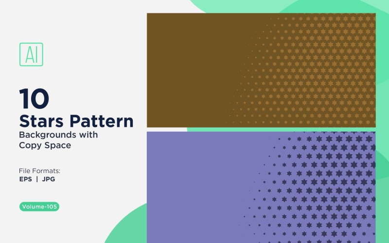 Ensemble d'arrière-plans à motifs d'étoiles dynamiques 105