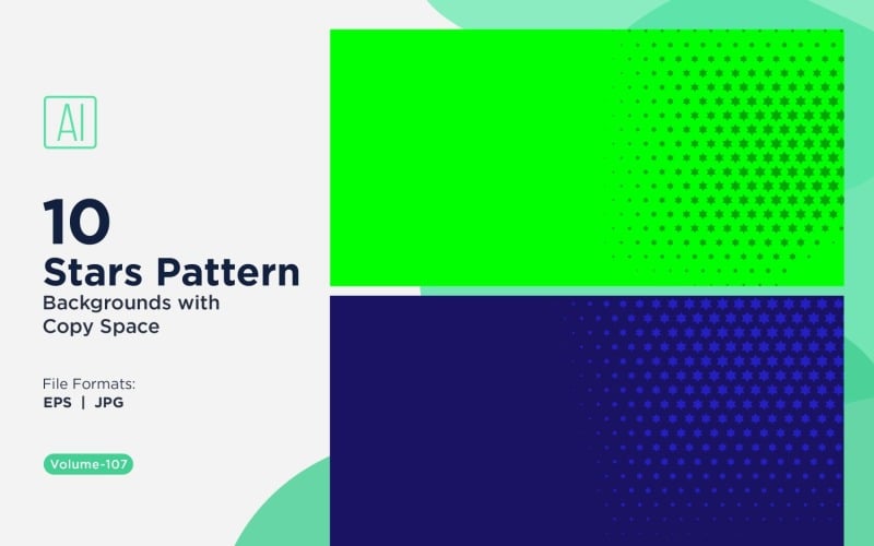 Ensemble d'arrière-plans à motifs d'étoiles dynamiques 107
