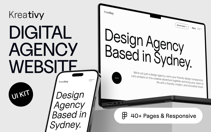 Kreativy - Kit de interface do usuário para agência de site digital