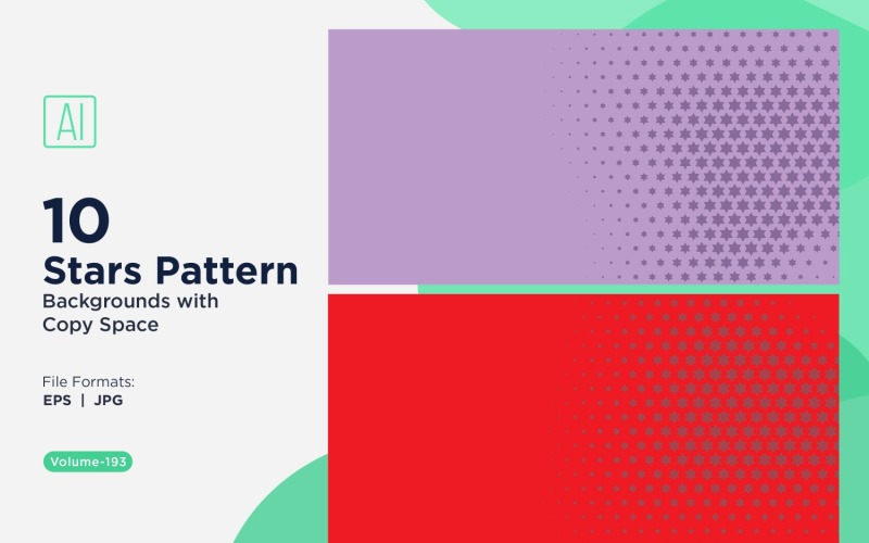 Conjunto de fundo com padrão de estrela dinâmica 193