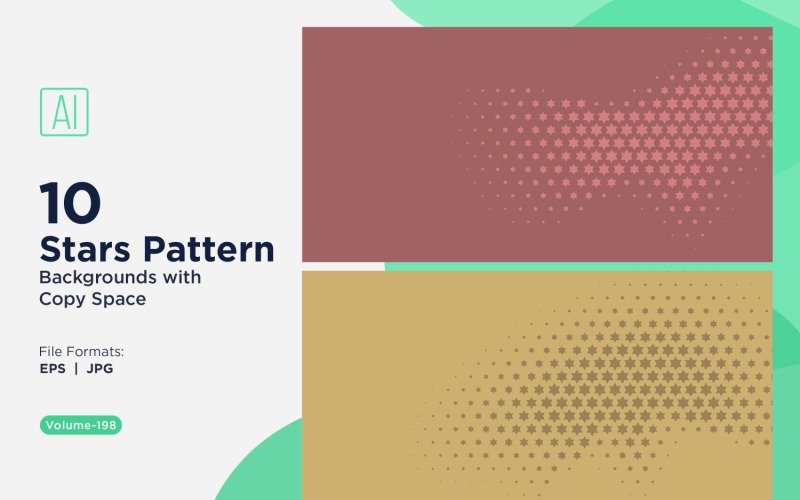 Conjunto de fundo com padrão de estrela dinâmica 198