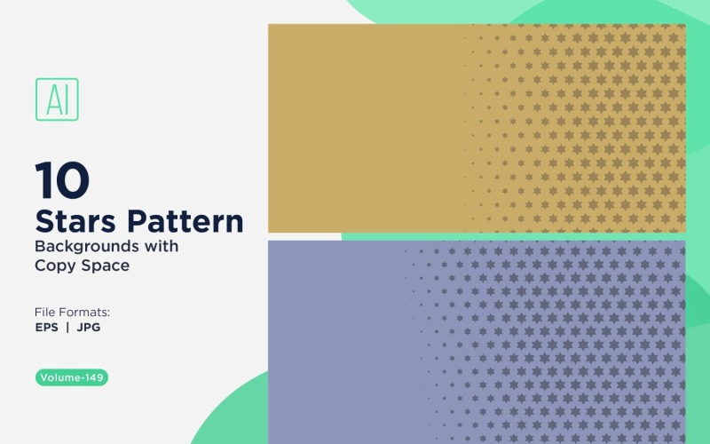 Conjunto de fundo com padrão de estrela dinâmico 149