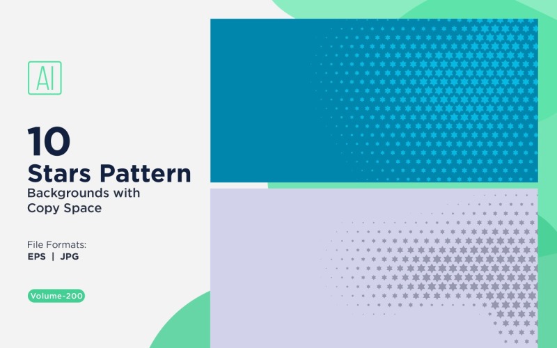 Динамічний зірковий візерунок фоновий набір 200