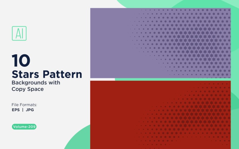 Динамічний зірковий візерунок фоновий набір 209