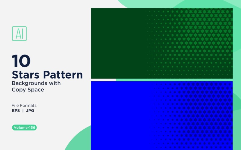 Dinamik Yıldız Desenli Arka Plan Seti 156