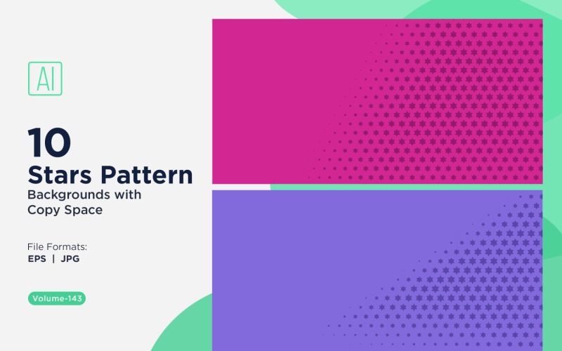 Dynamic Star Pattern Background Set 143